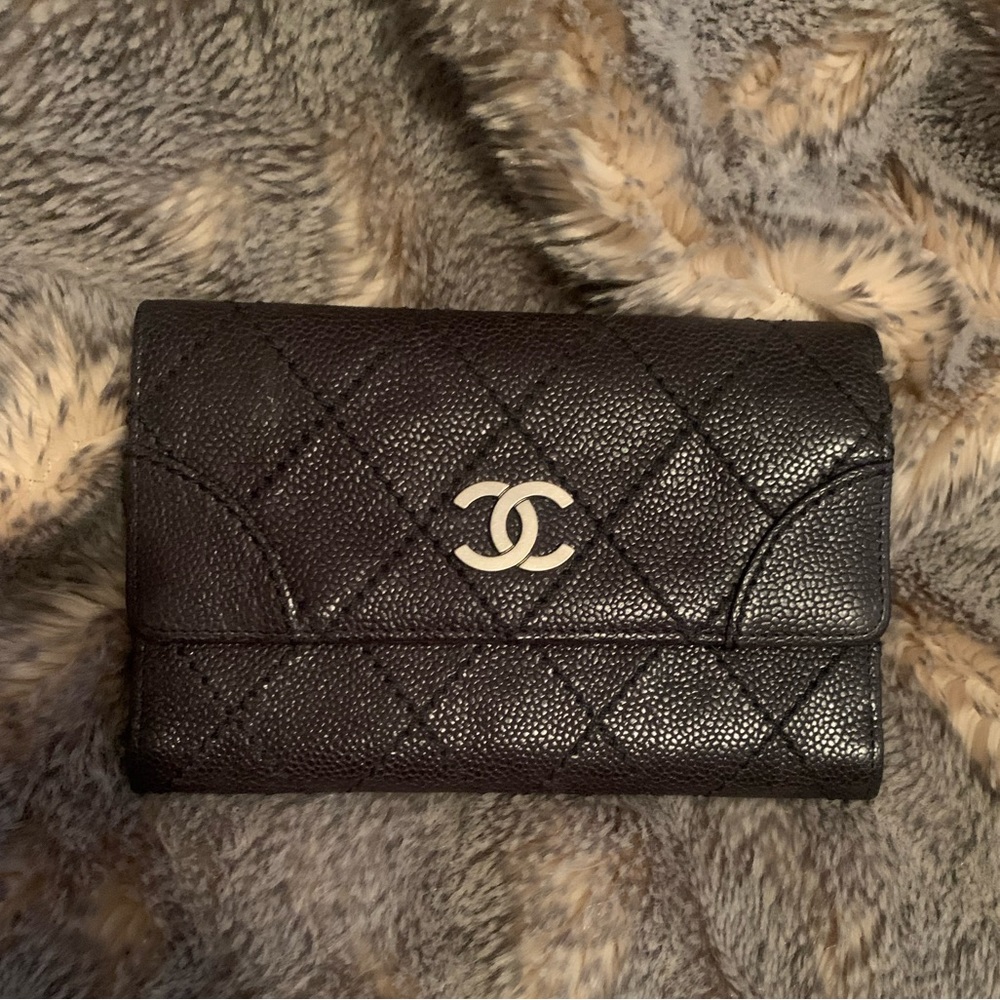 Chanel Porte Monnaie caviar long wallet
